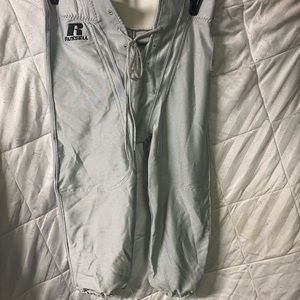 Russell Athletic Silver Youth XS Football Pants
